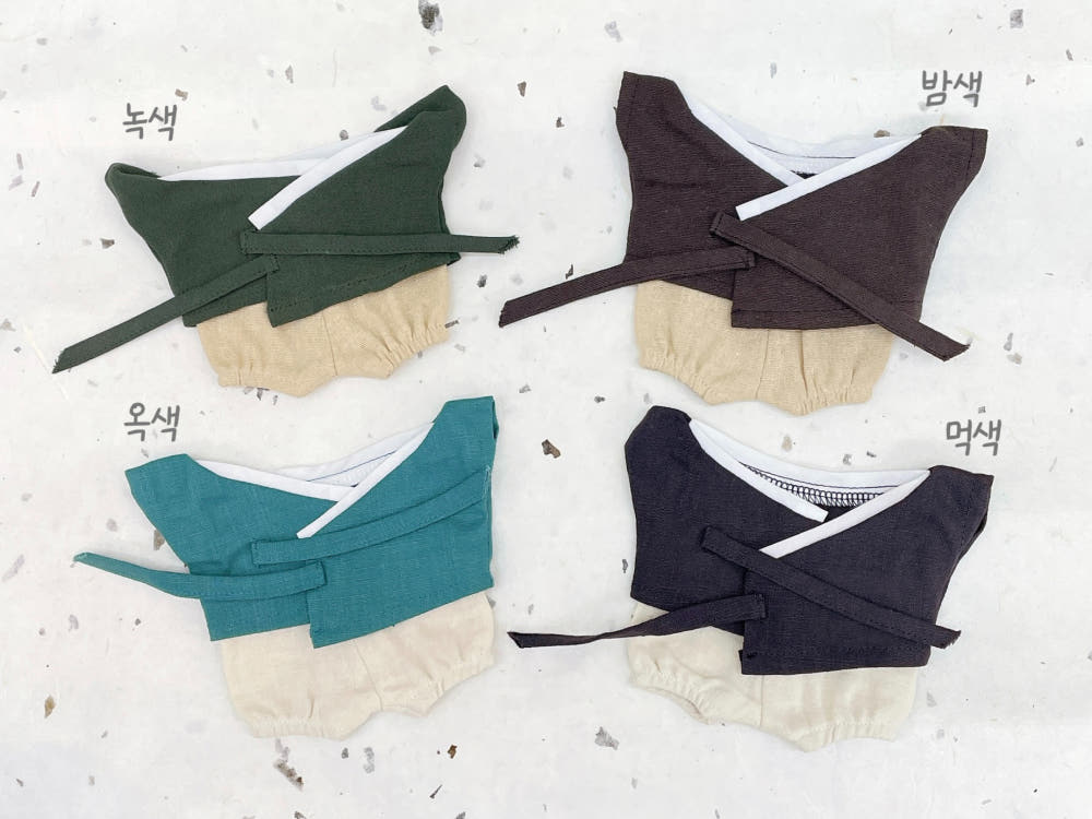 20cmぬい服 男性韓国生活韓服コーデセット｜推しぬい服