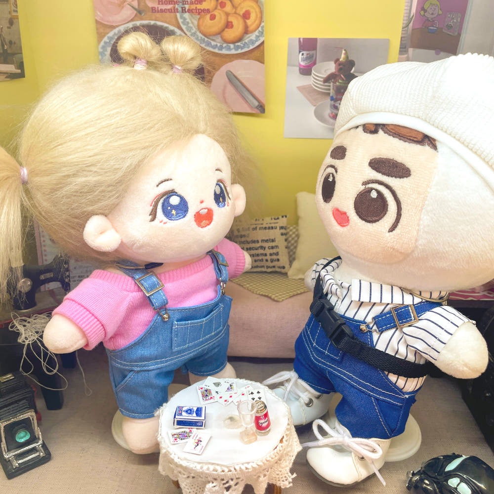 10cm·15cm·20cm 인형 옷 멜빵바지｜최애 인형 옷 입히기