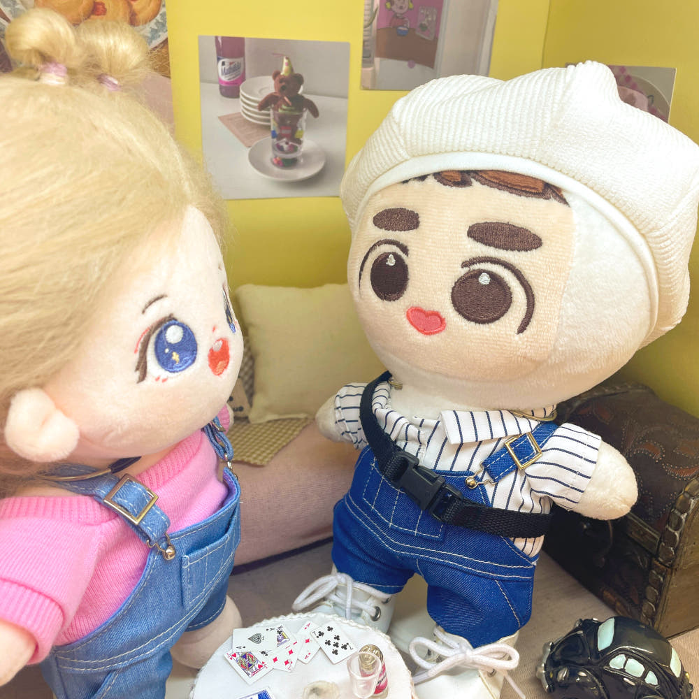10cm·15cm·20cm 인형 옷 멜빵바지｜최애 인형 옷 입히기